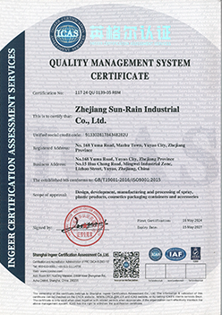 ISO 9001 quality management system certification logo.