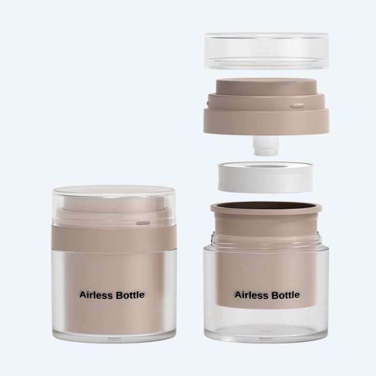 SR2157C airless bottle with refillable design and premium material construction for skincare packaging.
