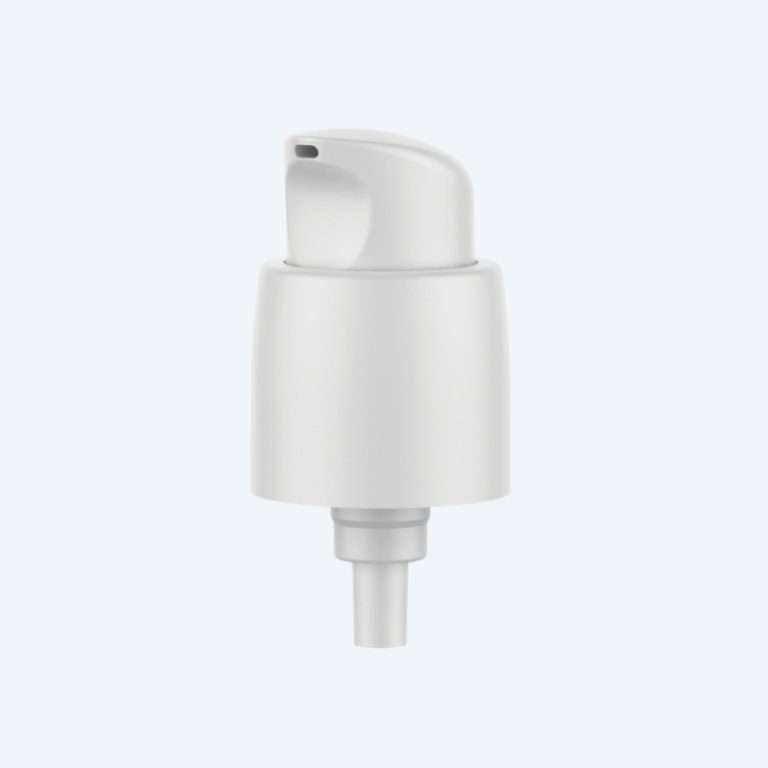 Treatment pump SR-08050035 with 18mm neck size delivering 0.25ml precise dosage for compact skincare packaging