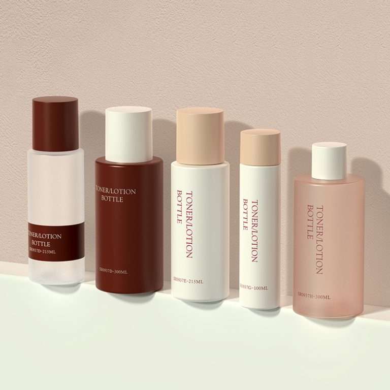 Mini sample bottle for toner and lotion - travel size and trial skincare packaging
