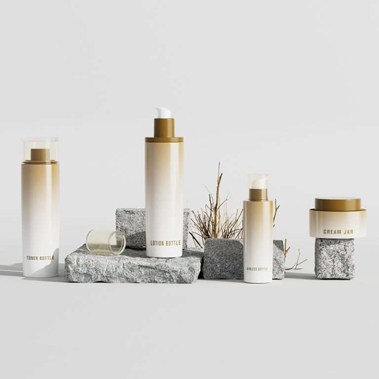 Cosmetic packaging set SR-0939 available in 30ml to 180ml for lotion and skincare packaging