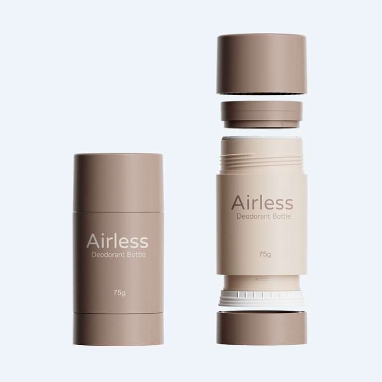 Twist up airless deodorant bottle SR-1002F in 75g for solid deodorant sunscreen and mosquito repellent stick packaging