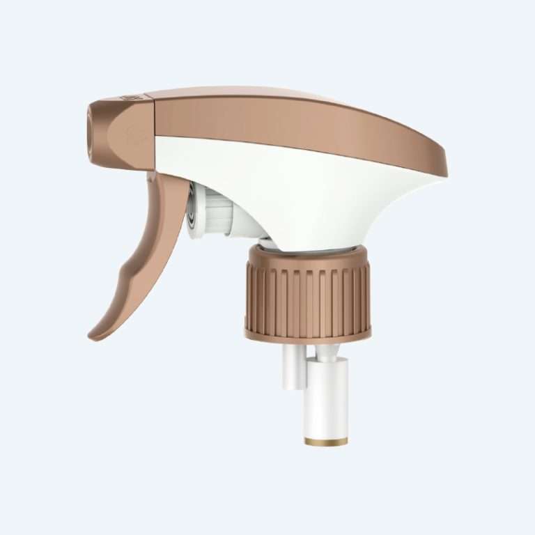 360 degree trigger sprayer SR-123C1 with 1.20ml output for 28/410 28/400 and 28/410 ratchet sizes with spray or stream nozzle