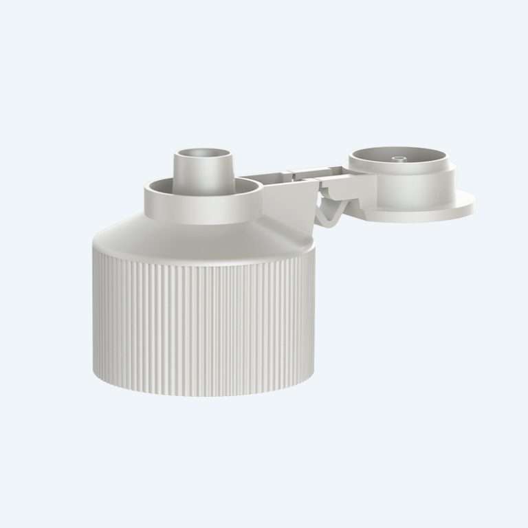 Flip top plastic cap SR-201F for 28/410 and 28/400 neck sizes for personal care bottles