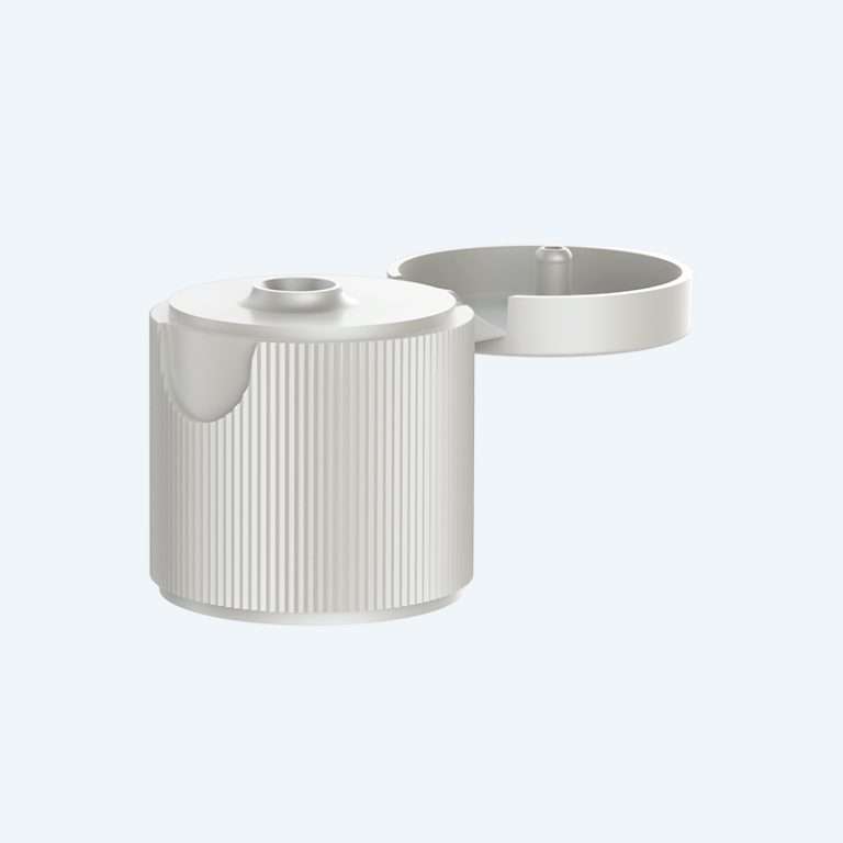 Flip top plastic cap SR-204A for 18/410 20/410 20/415 24/410 and 28/410 neck sizes for lotion and personal care bottles