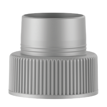 Ribbed 360 degree upside down fine mist sprayer pump cap with 22/400 neck size reusable dispenser for essential oils hair and body products