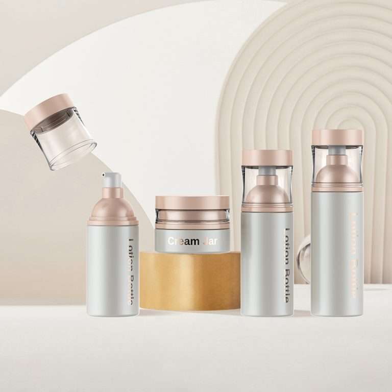 Cosmetic packaging set SR-2219 available in 100ml 115ml 140ml and 50g for lotion and cream packaging