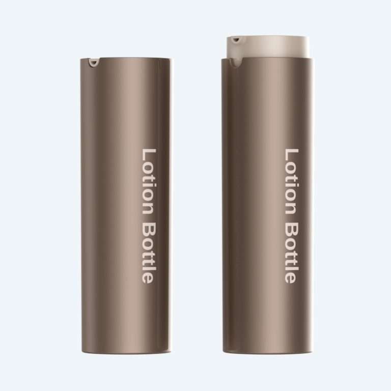 Twist lock double wall lotion bottle SR-2221 with pump dispenser in 30ml with 0.25ml dosage for lotion serum and cream packaging