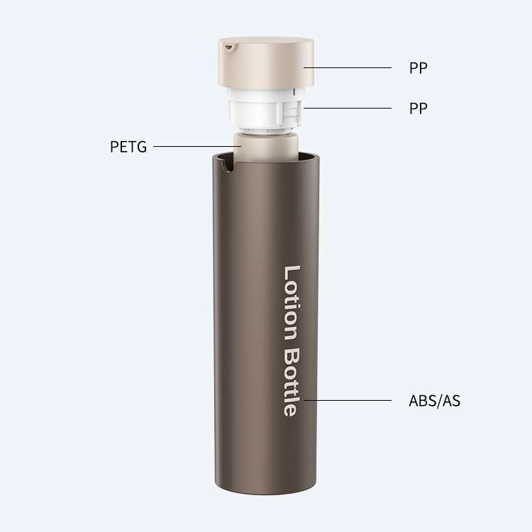 Twist lock double wall lotion bottle SR-2221 with pump dispenser in 30ml with 0.25ml dosage for lotion serum and cream packaging