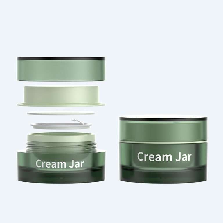 Double wall acrylic cream jar SR-2316D available in 15g and 30g for luxury skincare cream and balm packaging