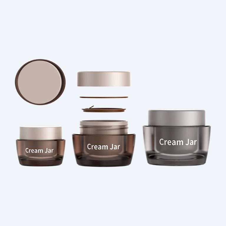 Double walled acrylic cream jar SR-2398A available in 15g 30g and 50g for luxury skincare cream and balm packaging