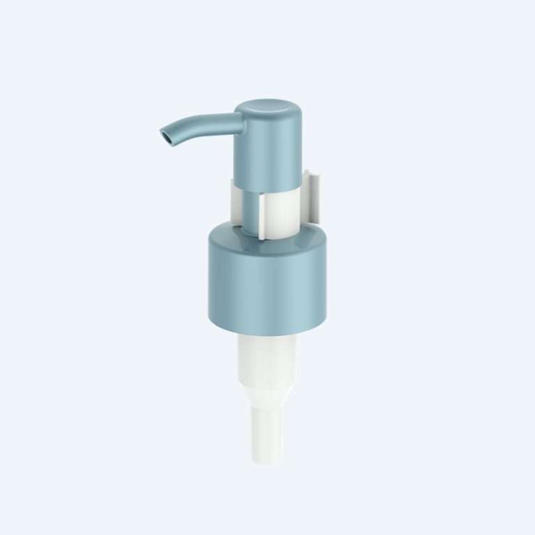 Clip lock lotion pump SR-315A and SR-315F with 0.90ml and 1.20ml discharge rates for 24/410 neck size