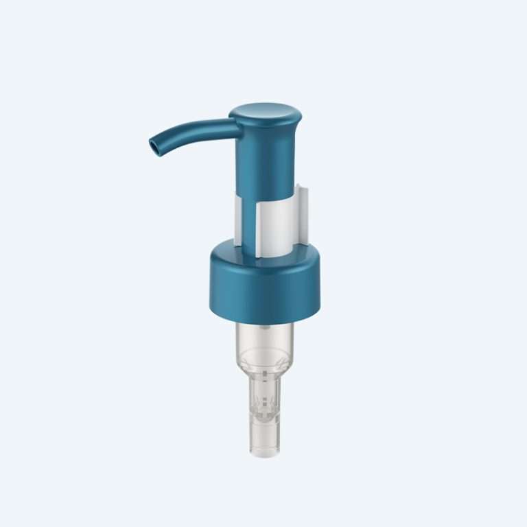 Clip lock lotion pump SR-321C with 3.50ml discharge rate for 24/410 and 32/410 neck sizes with smooth finish