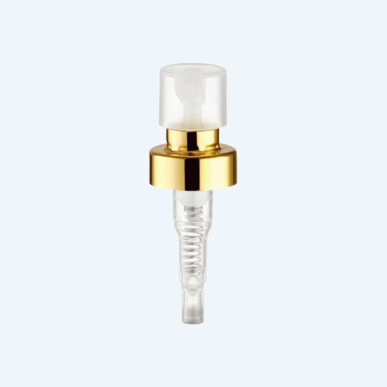 Perfume pump sprayer SR-402A1 with 0.12ml output for 15/400 18/400 and 20/400 neck sizes