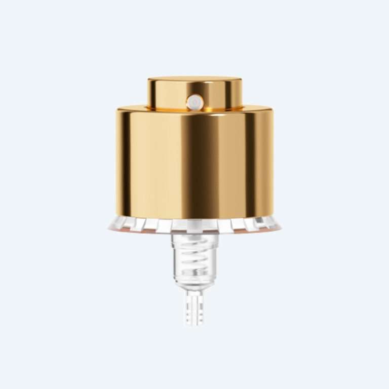 Perfume pump sprayer SR-403A with 0.08ml output for 13/400 15/400 18/400 and 20/400 neck sizes
