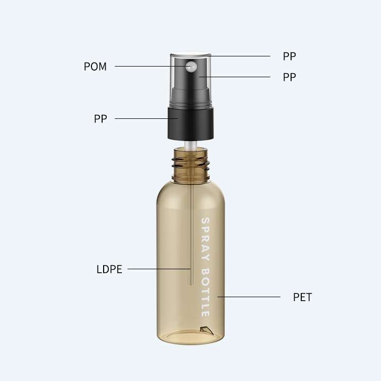 SR-612C1 and SR-612D1 fine mist spray bottle with PET construction, available in 18/410, 20/410, and 24/410 neck sizes.