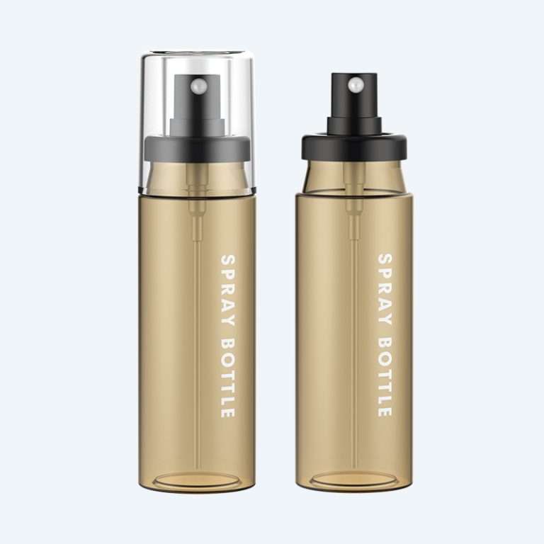 Fine mist PET spray bottle SR-612F1 with pump dispenser in 100ml with 0.10ml dosage for toner and facial mist packaging