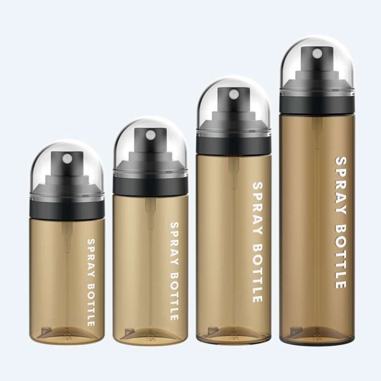 Fine mist PET spray bottle SR-612H2 with pump dispenser available in 60ml 80ml 100ml and 120ml with 0.10ml dosage for toner and facial mist packaging