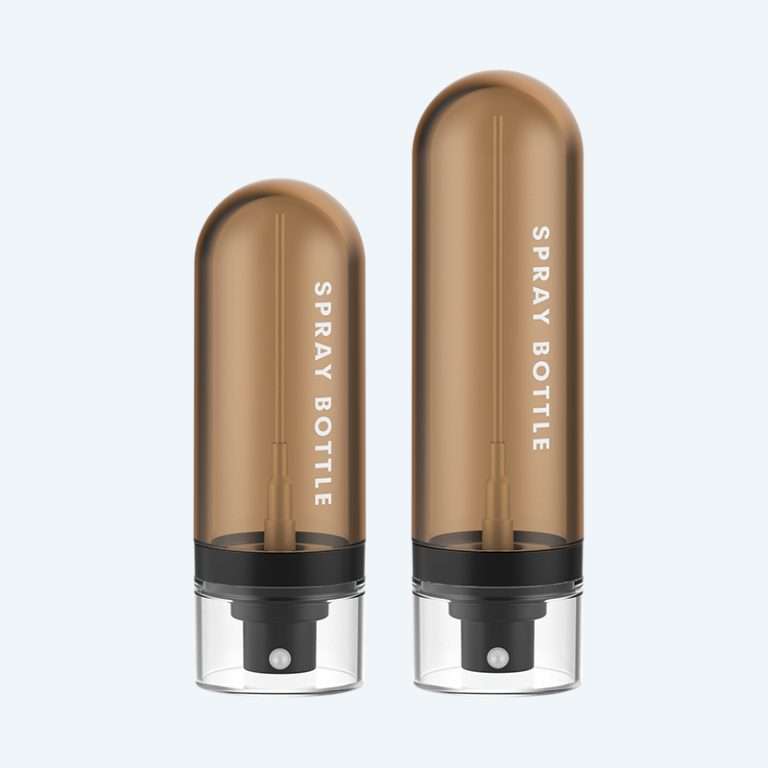 Upside down mist spray bottle SR-612J1 with pump dispenser available in 60ml and 80ml with 0.10ml dosage for toner and facial mist packaging