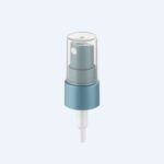 Fine mist spray pump SR-613A with PP material and 0.20ml discharge rate for 18/410 20/410 22/400 and 24/410 neck sizes with ribbed alum or smooth finish