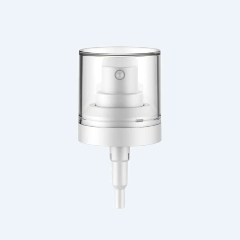 Fine mist spray pump SR-613H with PP material and 0.20ml discharge rate for 32/410 neck size bottles
