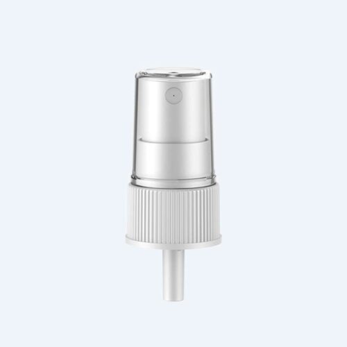 Fine mist spray pump SR-615A1 with PP material and 0.70ml discharge rate for 24/410 neck size with 1 inch ribbed craft