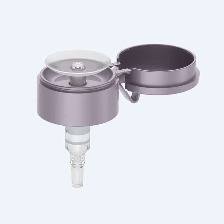 Nail polish remover pump SR-705A with 0.50ml discharge rate for 33/410 neck size with routine silicone or PP stopper options