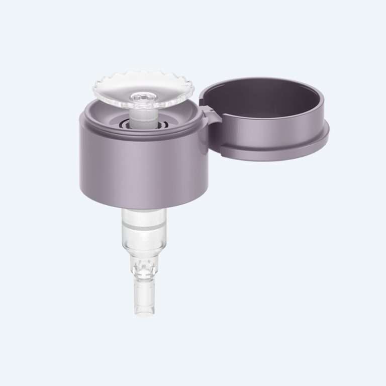 Nail polish remover pump SR-705E with 0.50ml discharge rate for 24/410 and 28/410 neck sizes
