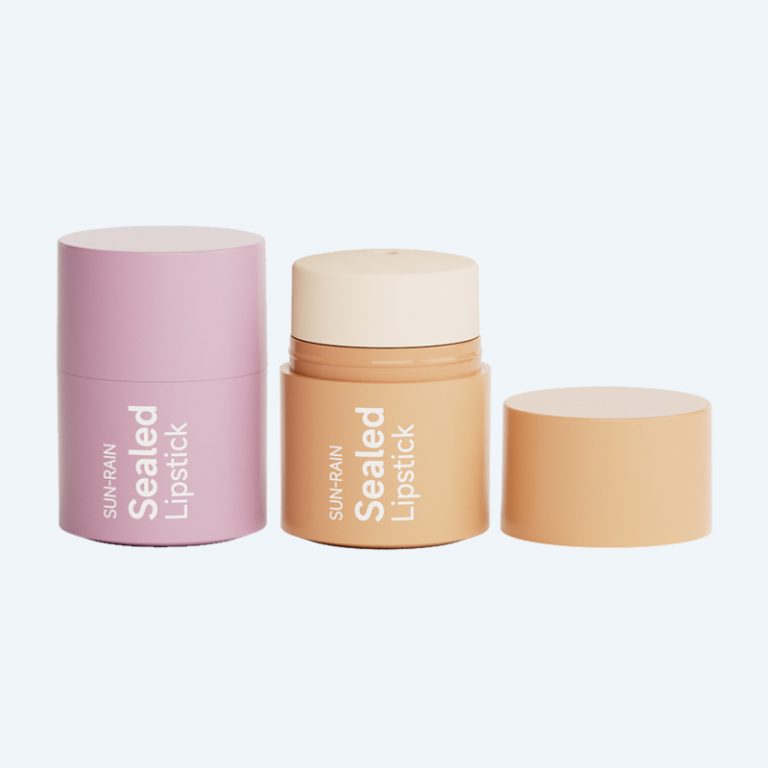 Twist up lip balm tube SR-2506 in 15g with PP construction and NBR seal ring for lip balm and solid cream packaging