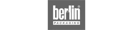 Berlin Packaging partnership logo representing trusted collaboration in cosmetic packaging.