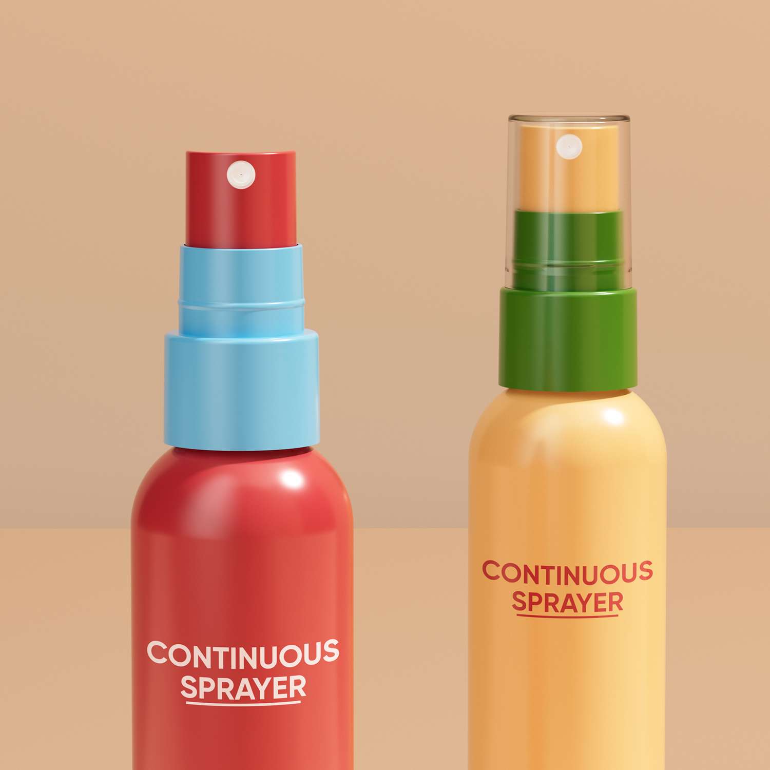 Continuous fine mist spray bottle SR-617A with ergonomic design available in 100ml and 120ml for toner facial mist and skincare spray packaging