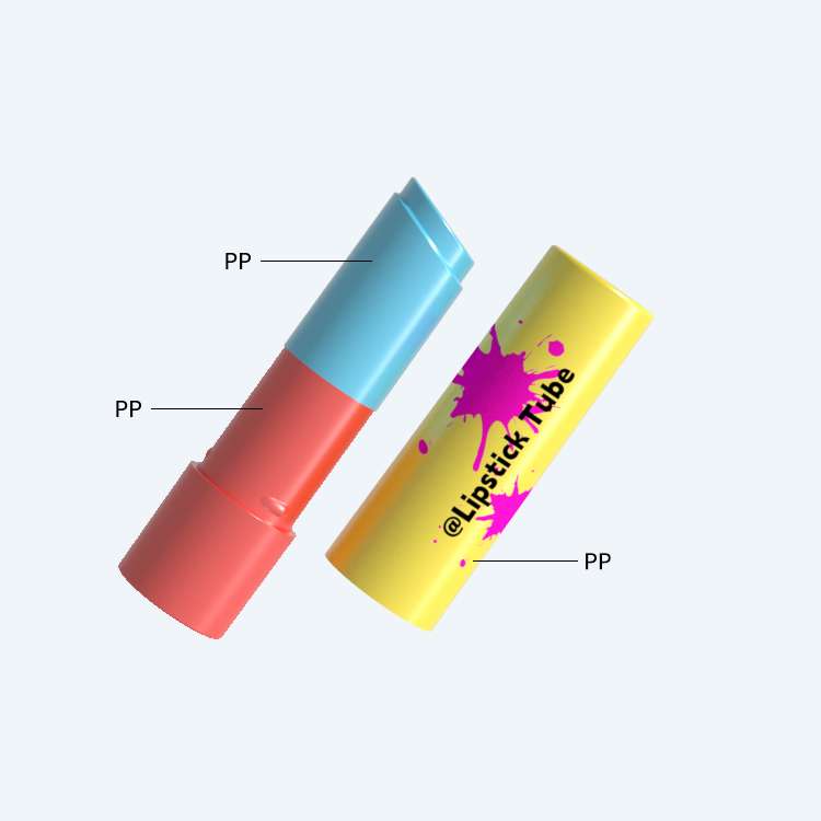 Mono PP lip balm tube SR-2503 in 4.8g with PP construction for sustainable lip balm and lipstick packaging