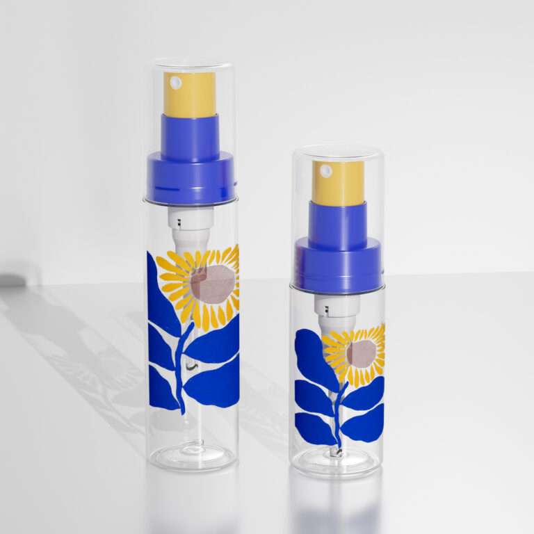 Continuous fine mist spray bottle SR-617C in 50ml and 80ml for mosquito repellent facial mist and body spray