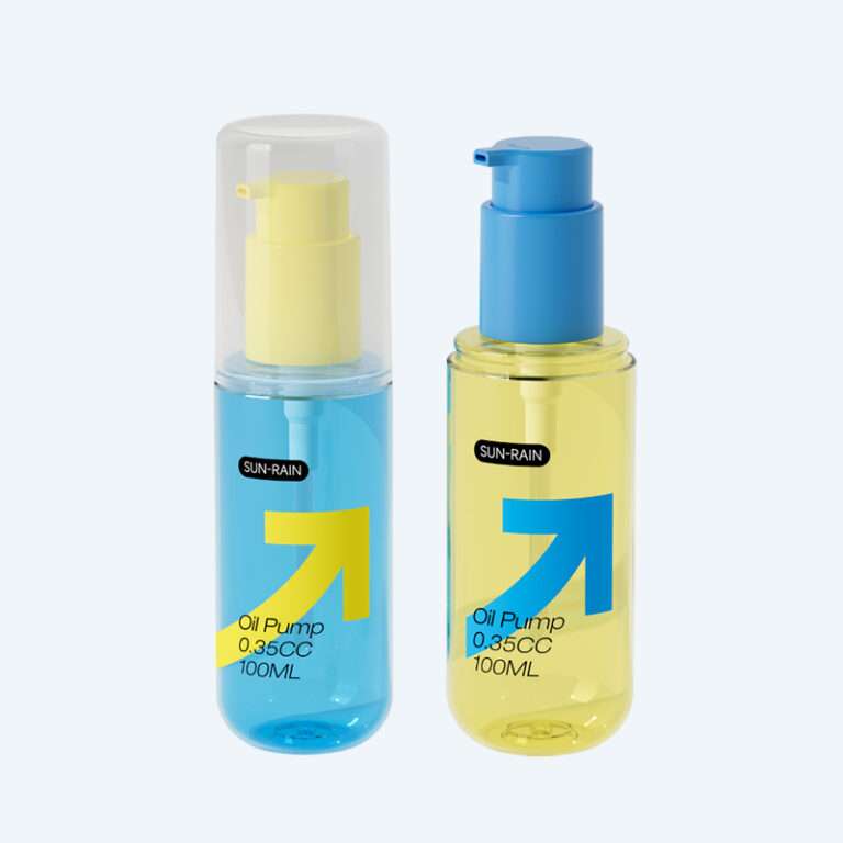 Lotion bottle pump for cleansing oil SR-2265S with dispenser in 100ml with 0.35ml dosage for cleansing oil and makeup remover packaging