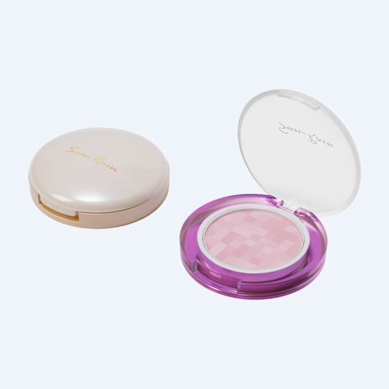 Clear PET compact powder case SR-2411 10g for pressed powder and highlighter