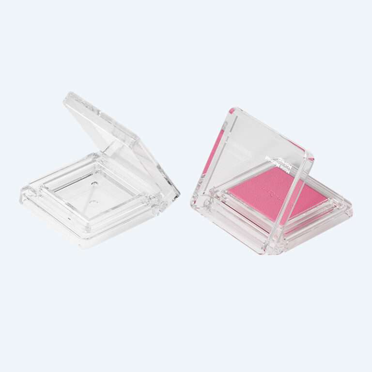 Compact powder case SR-2412 with 2g capacity in AS or MS material for single eyeshadow and sample size makeup packaging