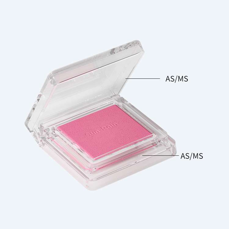 Compact powder case SR-2412 with 2g capacity in AS or MS material for single eyeshadow and sample size makeup packaging