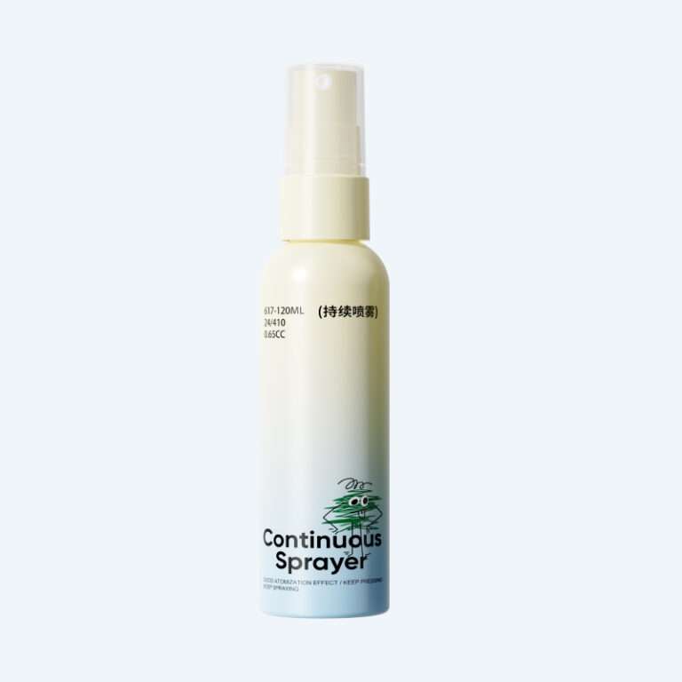 120ml continuous mist spray bottle 24/410 with PP sprayer and PET bottle 0.6cc output