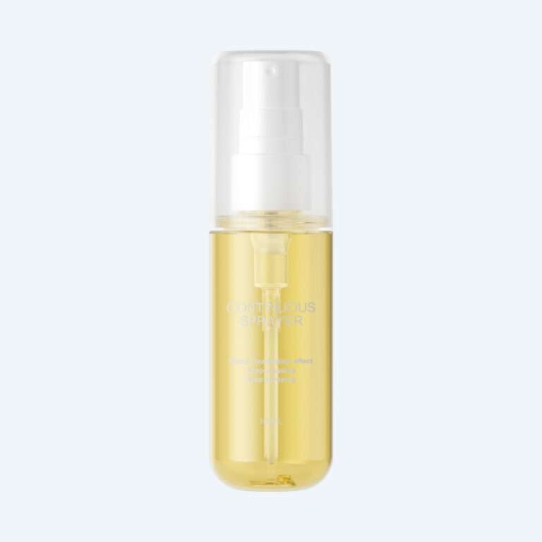 100ml continuous mist spray bottle with PP sprayer and PET round bottom bottle 0.6cc fine mist
