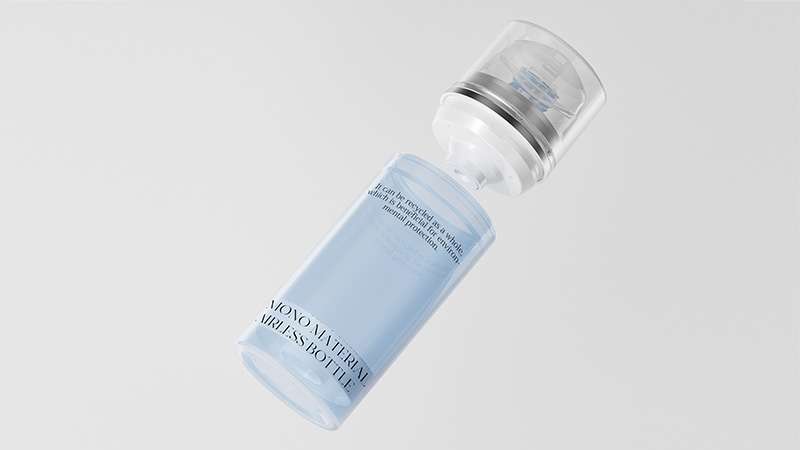 Sustainable mono PP airless bottle SR-2119 with high capacity and high-output dispensing for daily skincare and body care